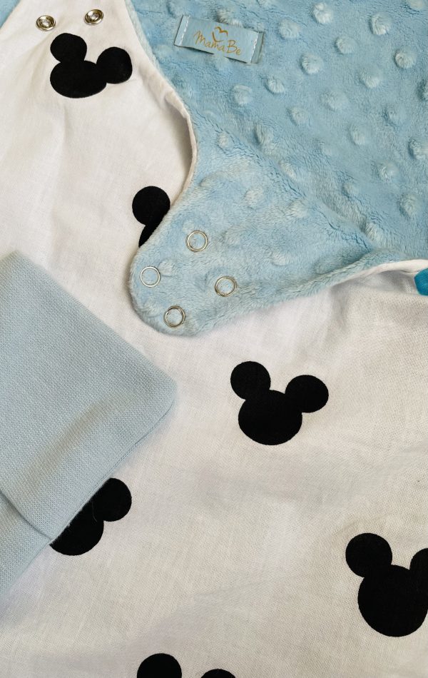 MamaBe vastag minkyvel bélelt tipegőhálózsák - mickey - Image 2